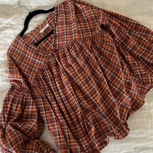 Doen Plaid Top